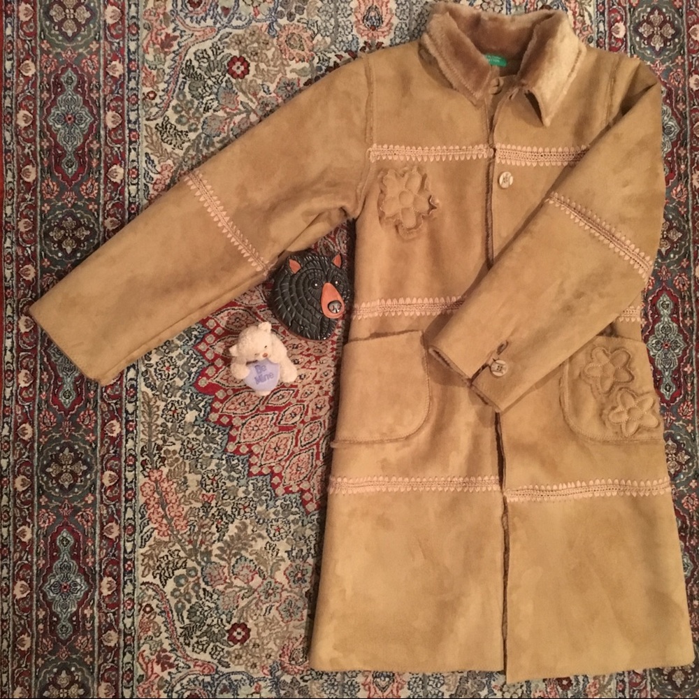 Benetton Suede Junior Jacket (Size M for 8 y.o.)